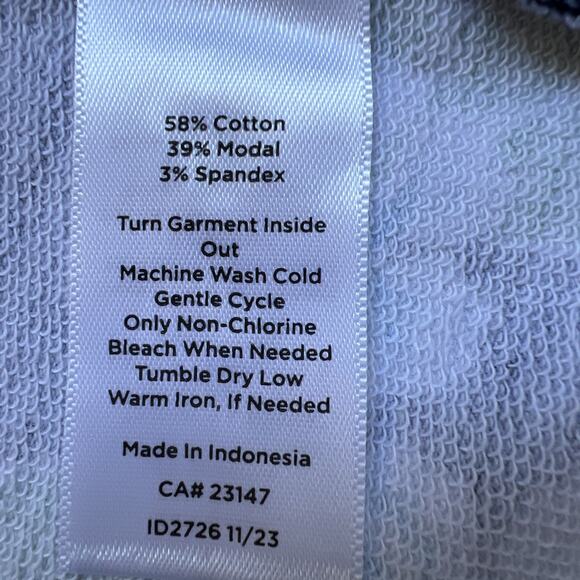 T by Talbots Dress 1X Navy Green Floral Fields Open Back UPF 50+ Pockets Belt - Picture 10 of 12